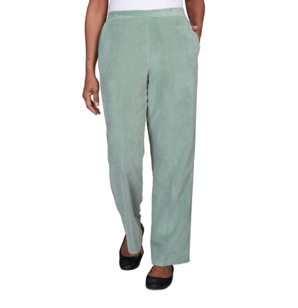 Alfred Dunner corduroy classic high waisted women's plus size 18